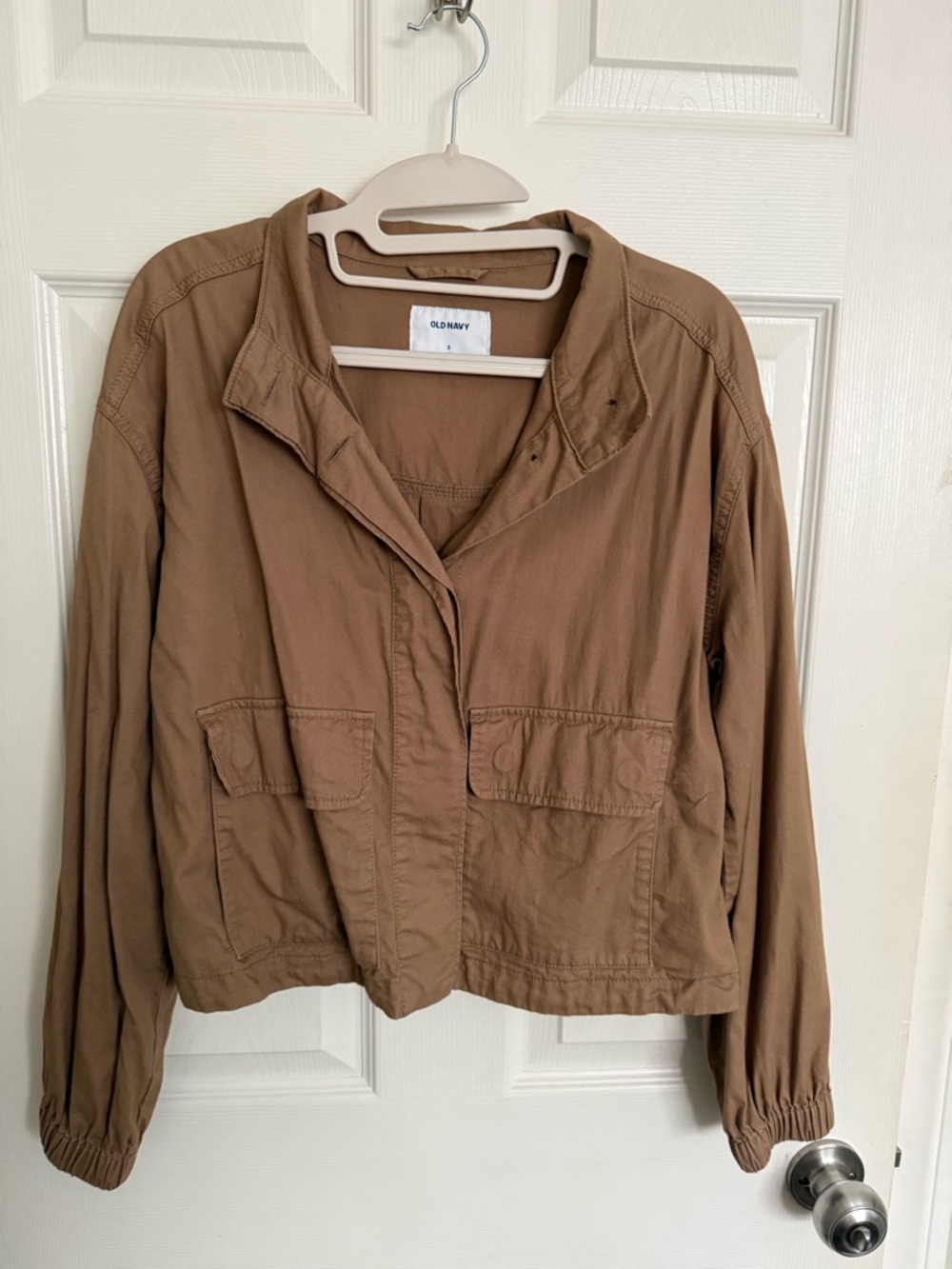 Old Navy Brown Cropped Utility Jacket